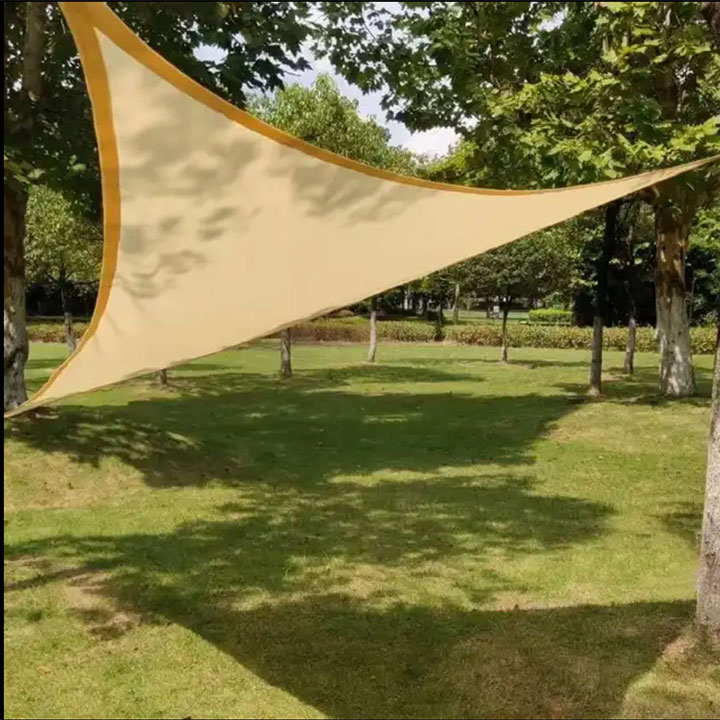 Sail Triantánach Hdpe Sun Shade Glan Scáthaigh